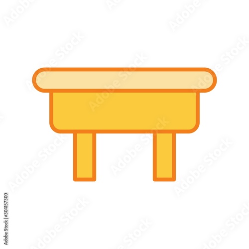 ottoman Icon Isolated On Abstract Background