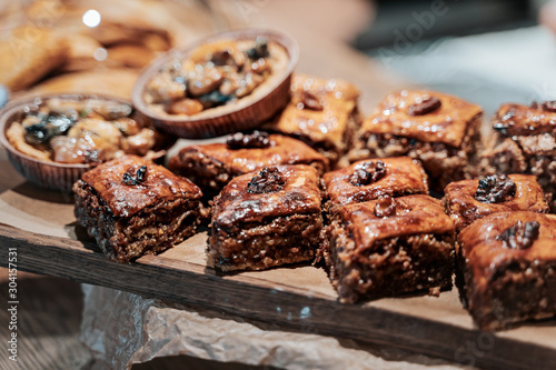 Turkish sweet food baklava