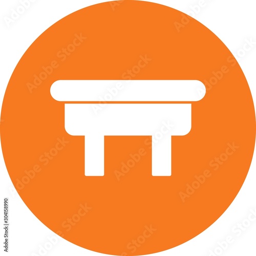 ottoman Icon Isolated On Abstract Background