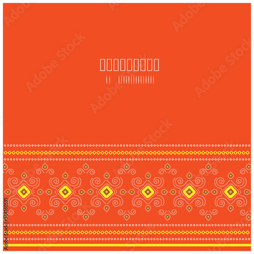 Orange bandhani background