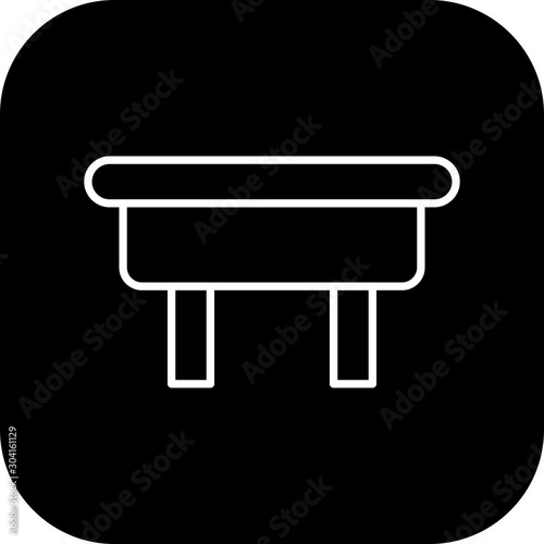 ottoman Icon Isolated On Abstract Background