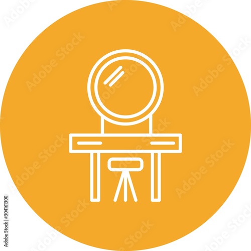  Dressing Icon Isolated On Abstract Background