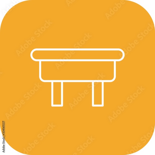 ottoman Icon Isolated On Abstract Background