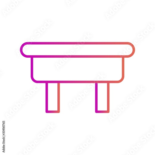 ottoman Icon Isolated On Abstract Background