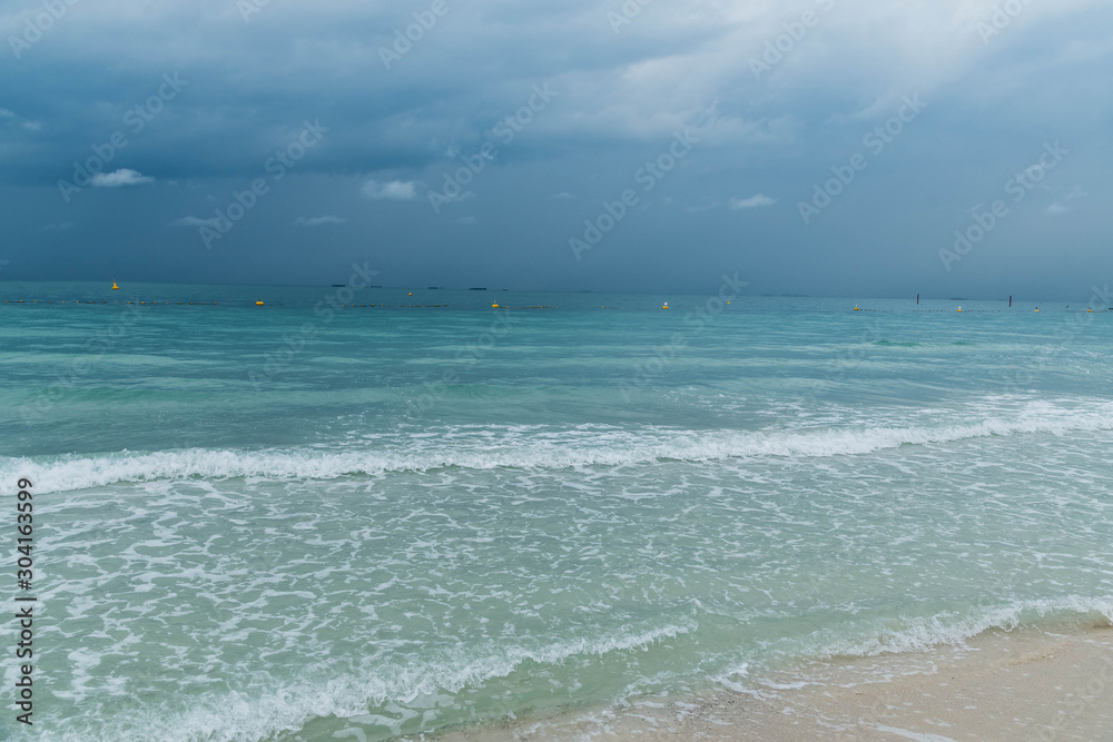 Dramatic Cloudy Sky for Thunderstorm, Cloudscape Over Arabian Sea. Dramatic Cloudy Sky for Thunderstorm, Cloudscape Over Arabian Sea.