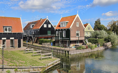 Historical houses in Marken, Holland