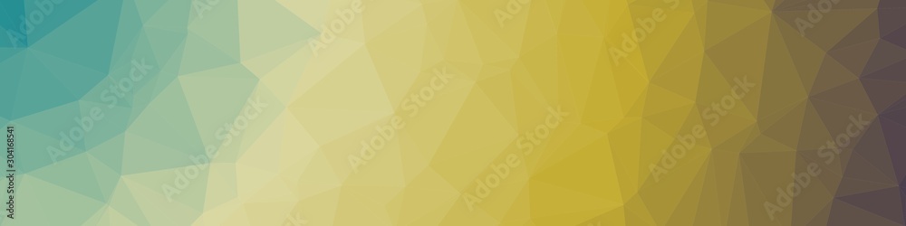 Obraz premium Green Color Abstract trianglify Generative Art background illustration