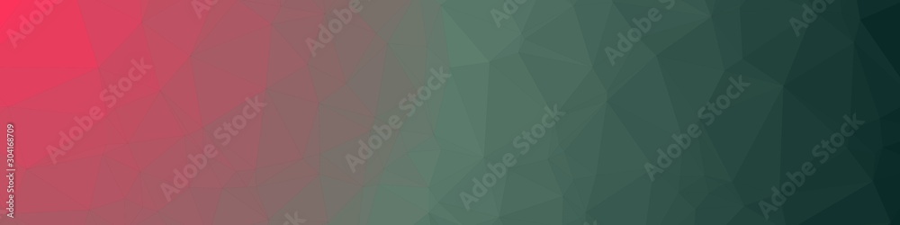 Obraz premium Green Color Abstract trianglify Generative Art background illustration