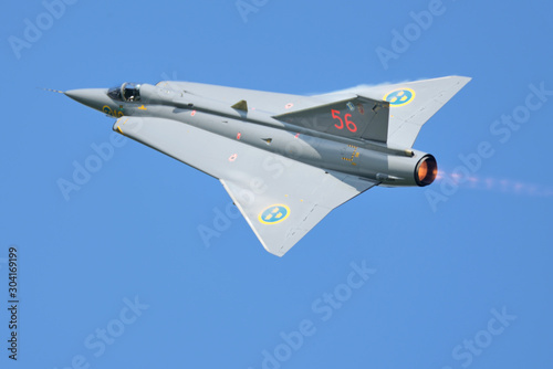 Obraz na plátně Saab J35 Draken.