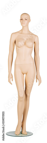 Clothing mannequin isolated on the white
