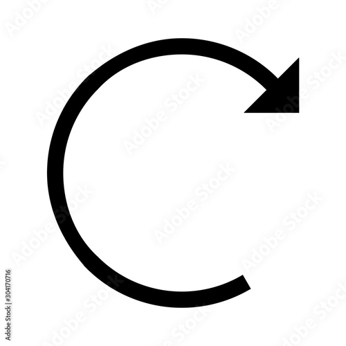 Restart  icon isolated on abstract background