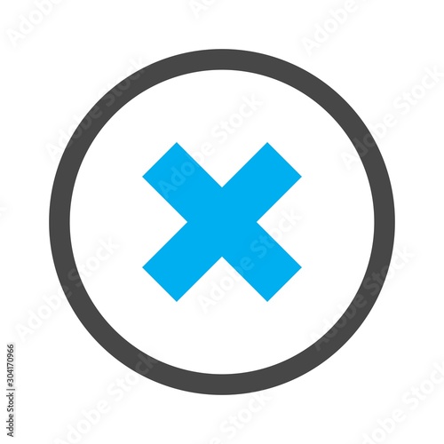  Canceled  icon isolated on abstract background