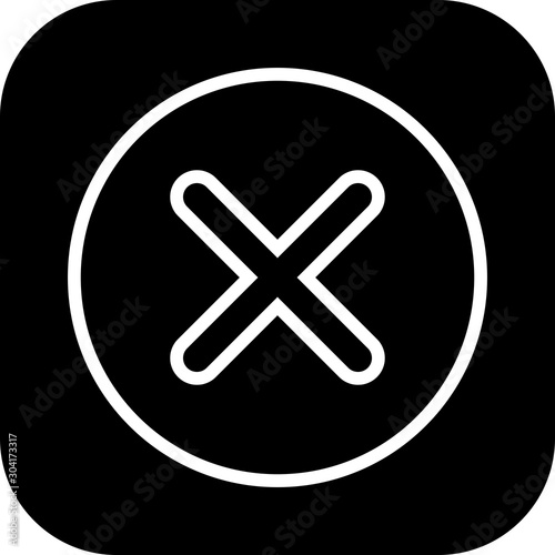  Canceled  icon isolated on abstract background
