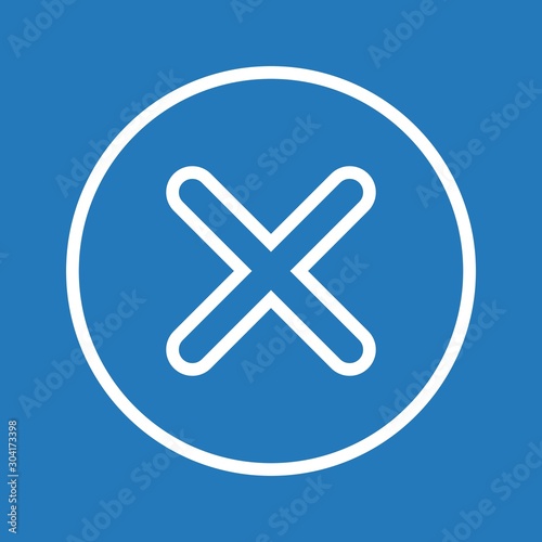  Canceled  icon isolated on abstract background