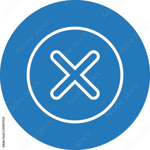  Canceled  icon isolated on abstract background