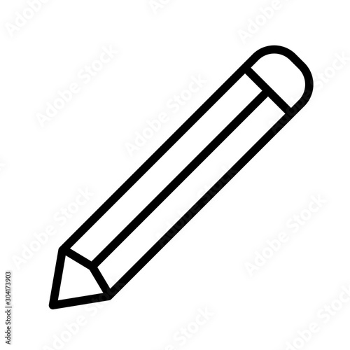 pencil icon isolated on abstract background