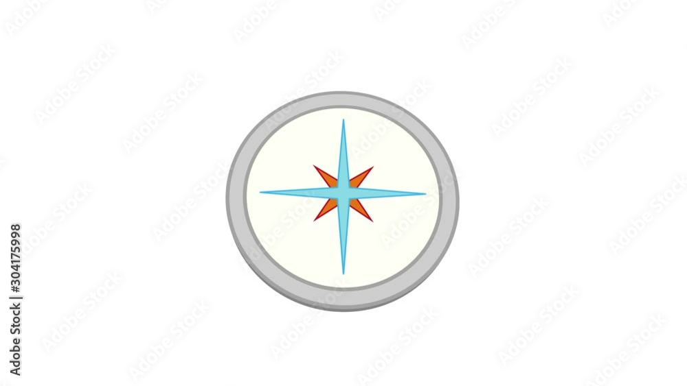 illustration of animated compass glitch effect illustration of animated compass glitch effect
