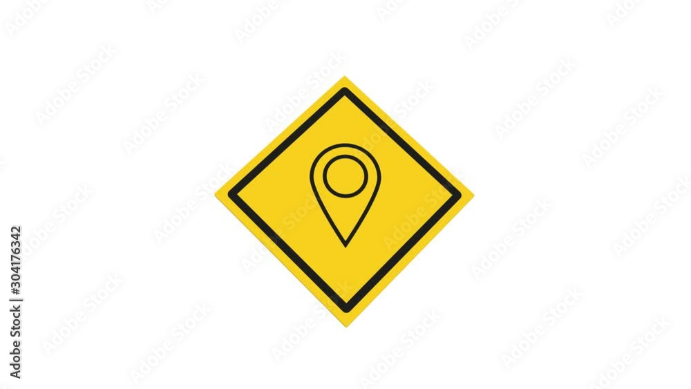 animated plate illustration with location point drawing animated plate illustration with location point drawing
