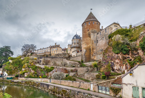 View of Semur-en-Auxois, France