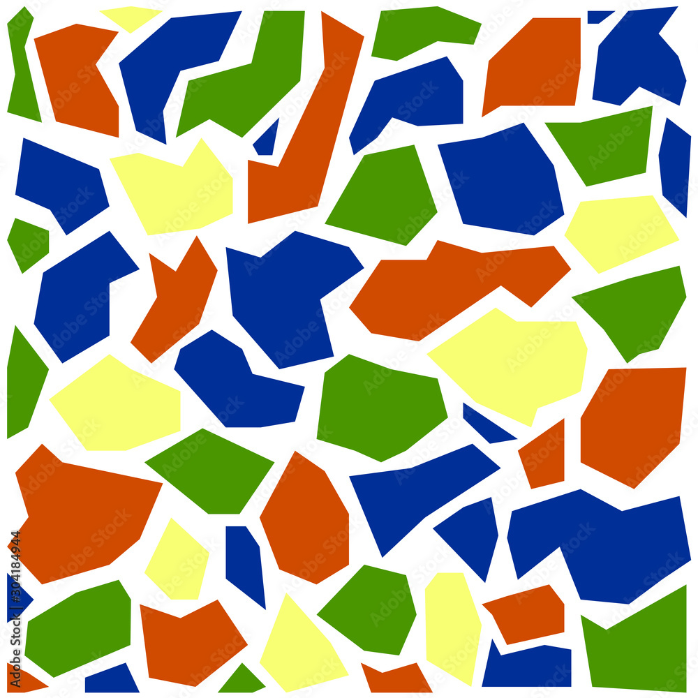 Background with different multicolored shapes Background with different multicolored shapes