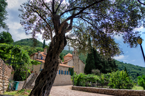 Orthodox Monastery Praskvica, near Budva, Montenegro photo