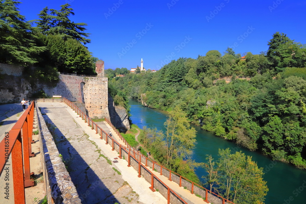 natural park on the banks of the river adda in trezzo d'adda village in italy natural park on the banks of the river adda in trezzo d'adda village in italy
