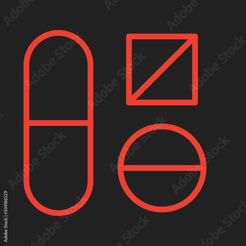 medicine icon isolated on abstract background