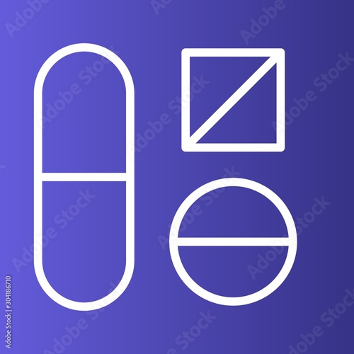 medicine icon isolated on abstract background