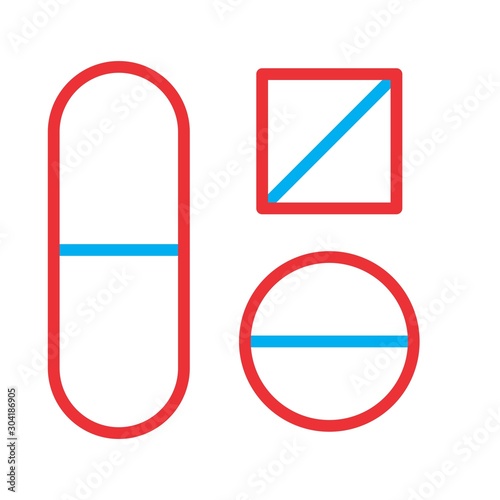 medicine icon isolated on abstract background