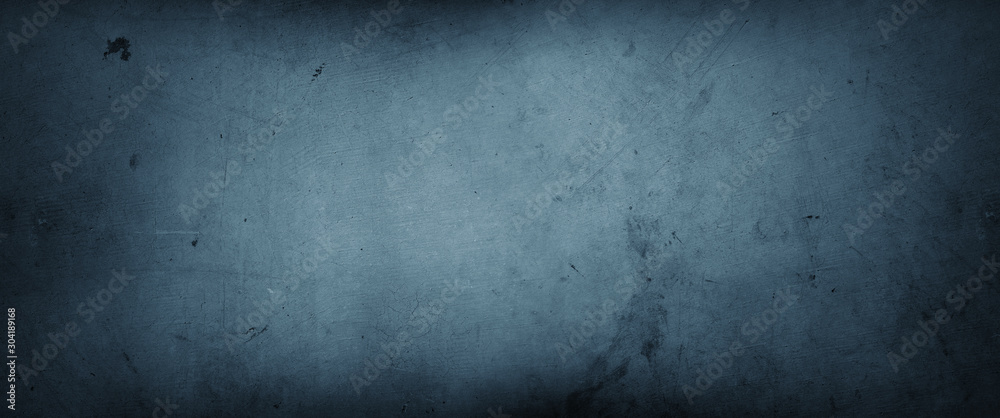 Obraz premium Blue textured concrete wall background