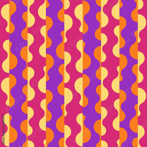 Abstract repeating drops. Vector spotty seamless pattern.