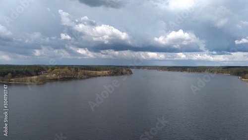 lake and blue sky