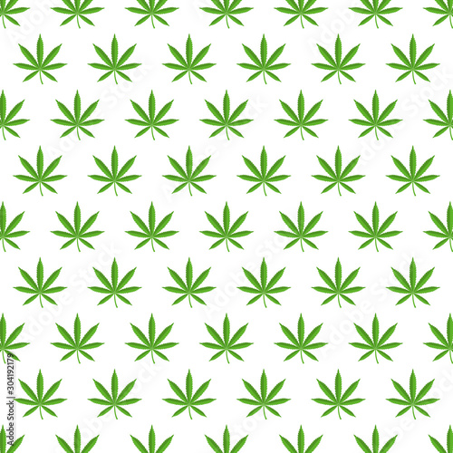 Marijuana Leaves Pattern. EPS10 Vector. 