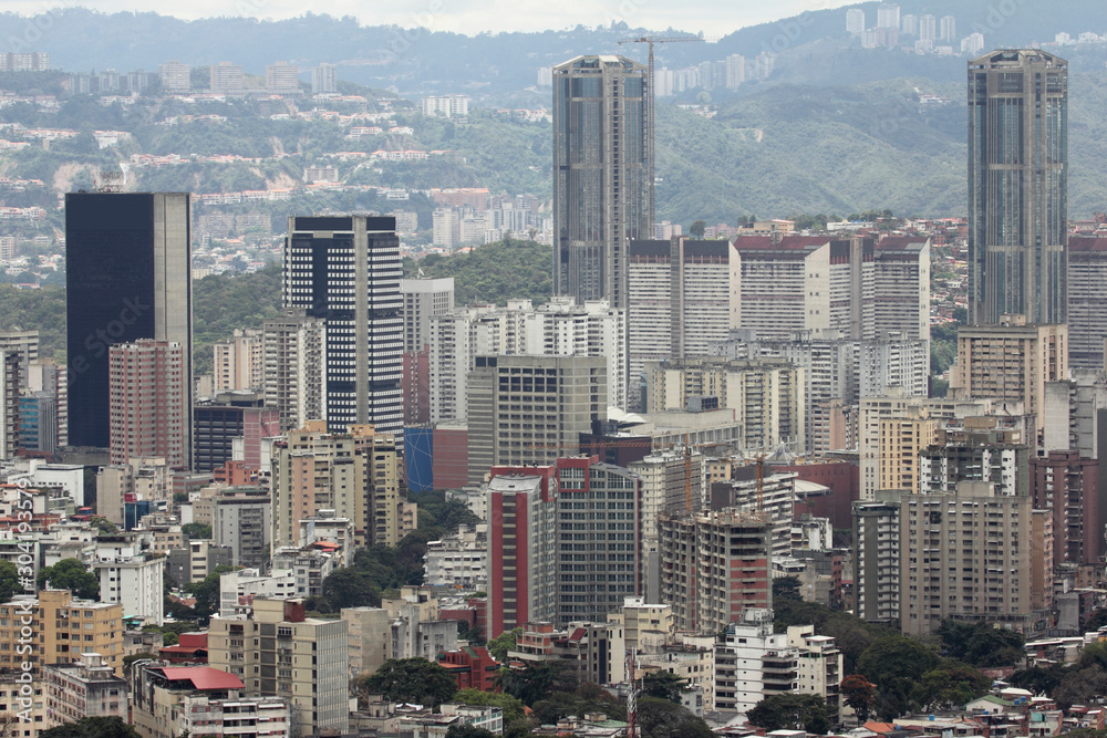 aerial view of Caracas city, Venezuela, South America