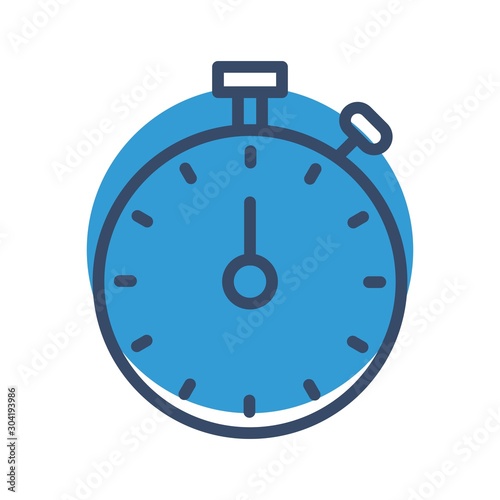 Stop Watch icon isolated on abstract background