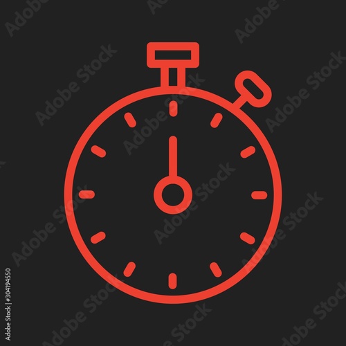 Stop Watch icon isolated on abstract background