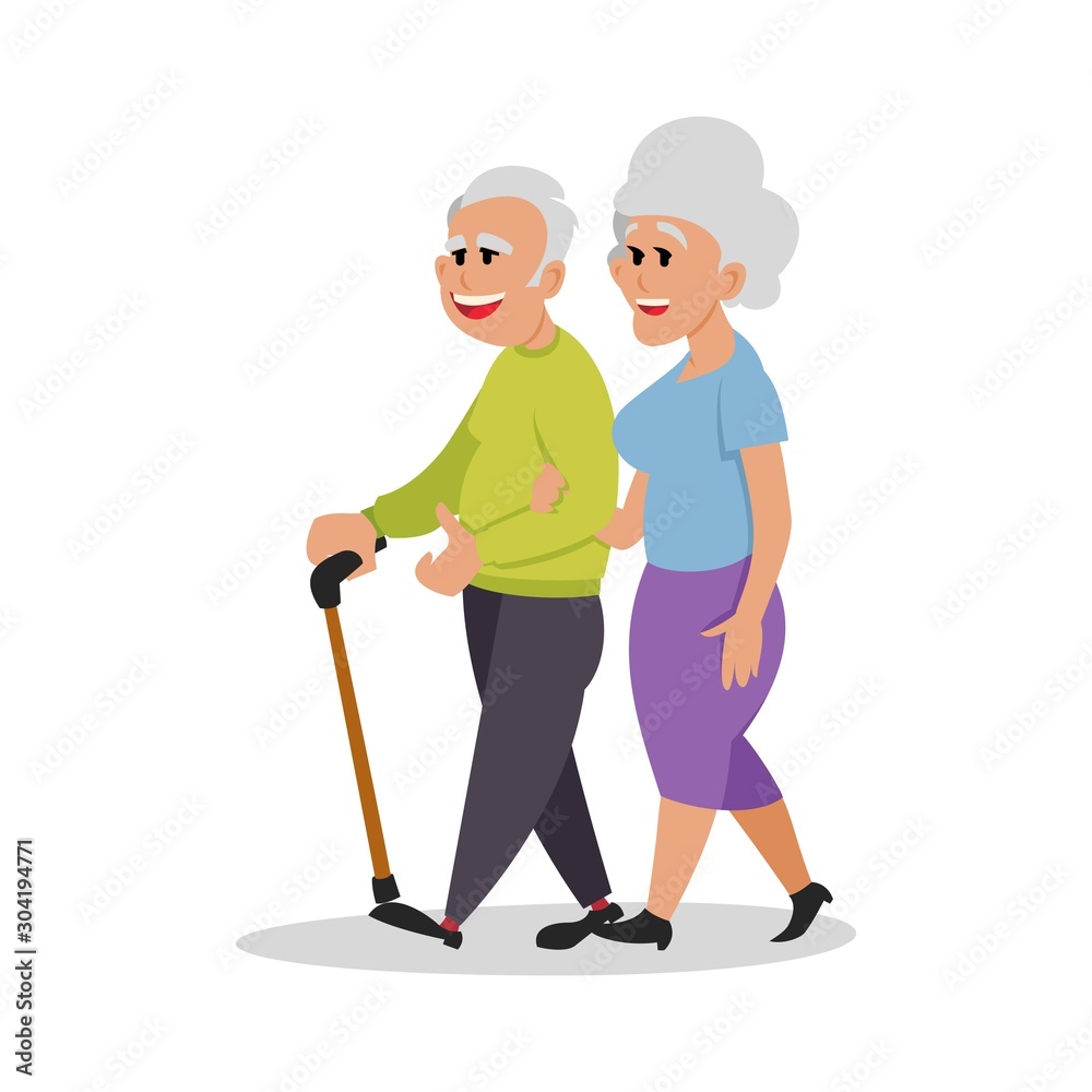 Lovely Couple Walk White Nice Couple People Lovely Couple Walk White Nice Couple People