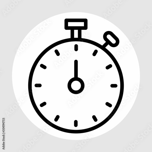 Stop Watch icon isolated on abstract background