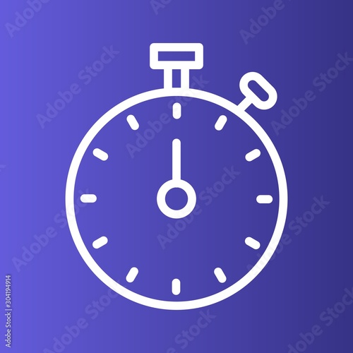 Stop Watch icon isolated on abstract background