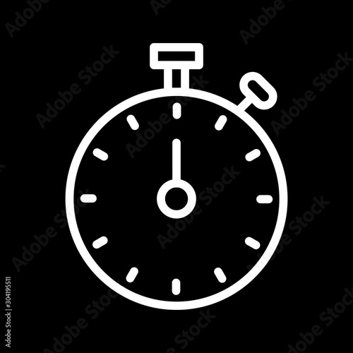 Stop Watch icon isolated on abstract background