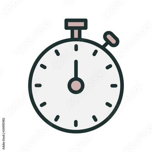 Stop Watch icon isolated on abstract background