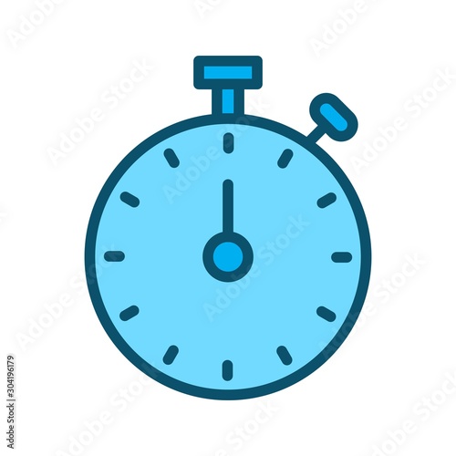 Stop Watch icon isolated on abstract background