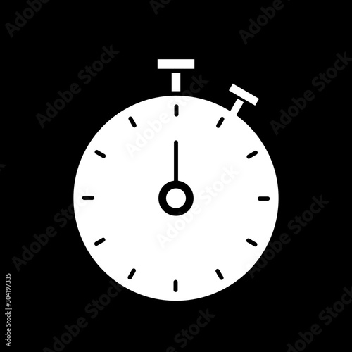 Stop Watch icon isolated on abstract background