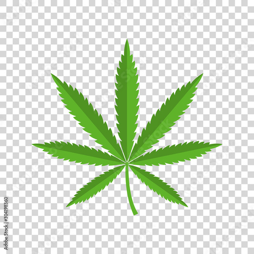 Marijuana Leaf, Cannabis , Drug Icon.	