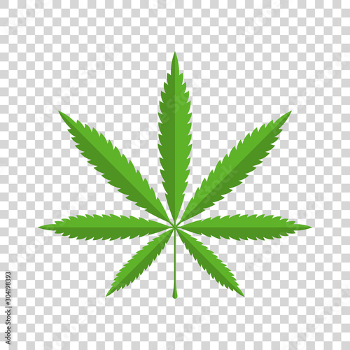 Marijuana Leaf, Cannabis , Drug Icon.	