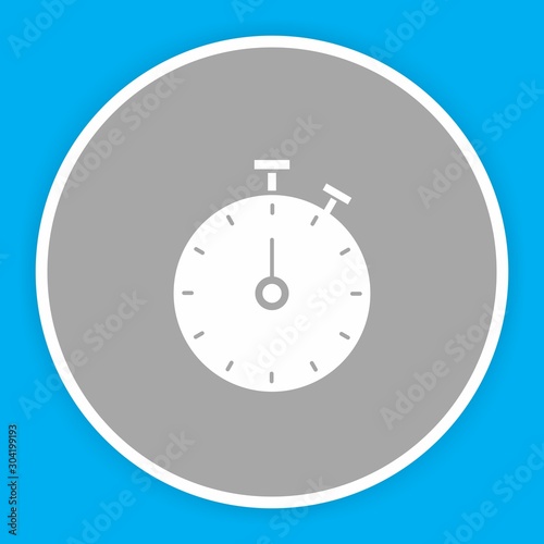 Stop Watch icon isolated on abstract background