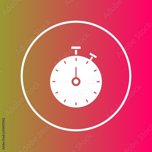 Stop Watch icon isolated on abstract background