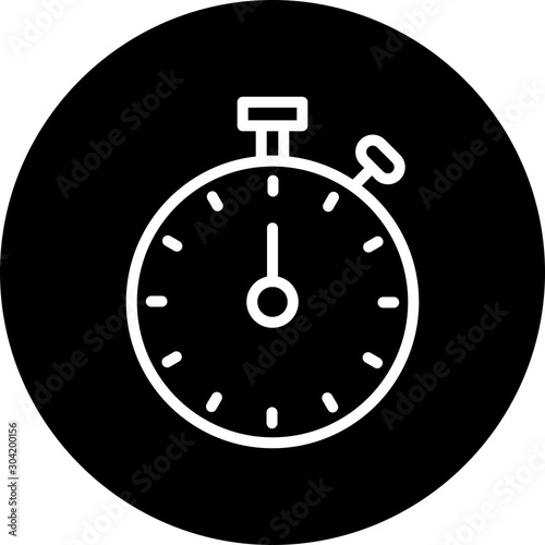 Stop Watch icon isolated on abstract background