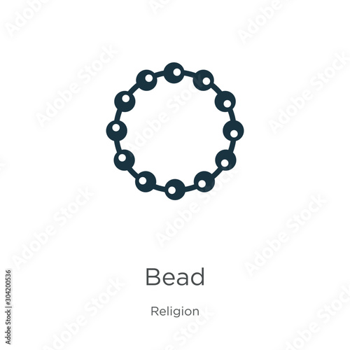 Bead icon vector. Trendy flat bead icon from religion collection isolated on white background. Vector illustration can be used for web and mobile graphic design, logo, eps10