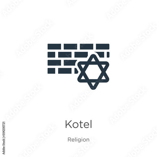 Kotel icon vector. Trendy flat kotel icon from religion collection isolated on white background. Vector illustration can be used for web and mobile graphic design, logo, eps10